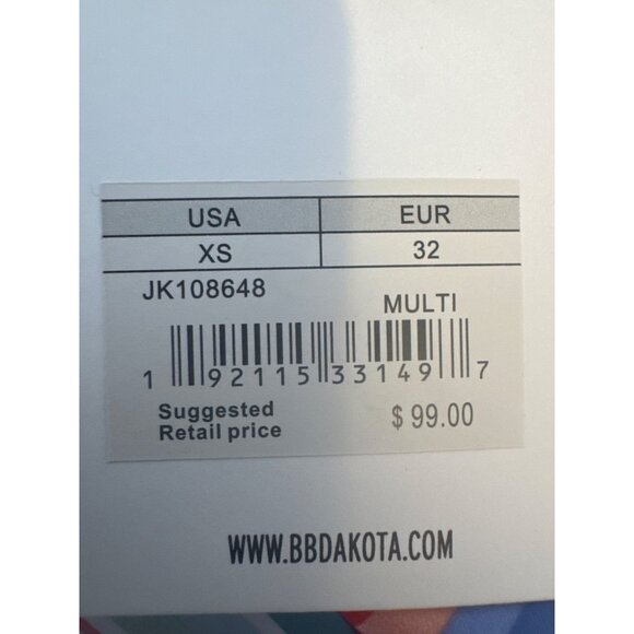 Jack By BB Dakota XS Striped Multicolor Maxi Dress With Adjustable Straps - Picture 10 of 15